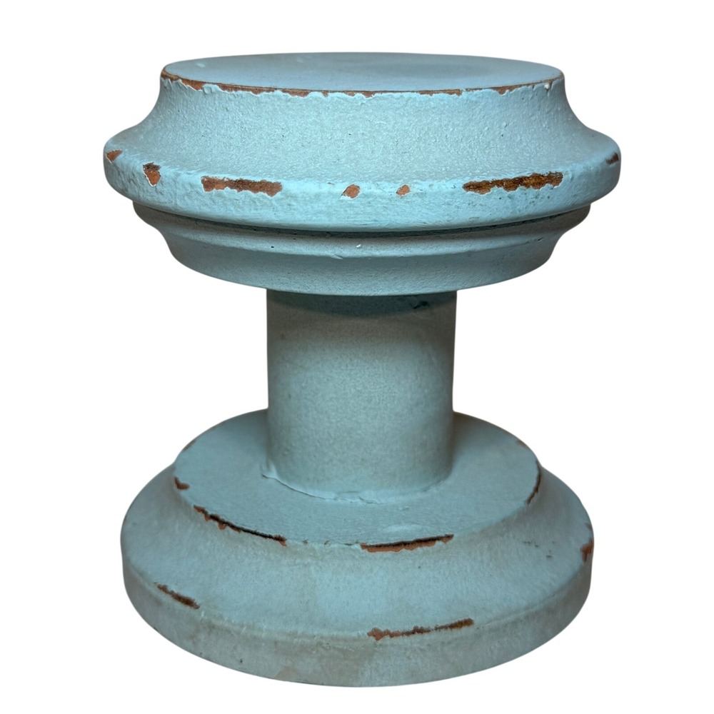 Fujian Jianou Distressed Blue Wooden Wall Hook Decorative Knob KOH704‎ 4.5in